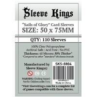 Sleeve Kings Board Game Sleeves Sails of Glory (50mm x 75mm) (110 Sleeves Per Pack)