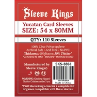 Sleeve Kings Board Game Sleeves Yucatan (54mm x 80mm) (110 Sleeves Per Pack)