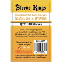 Sleeve Kings Board Game Sleeves Standard USA (56mm x 87mm) (110 Sleeves Per Pack)