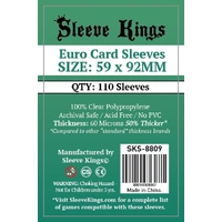 Sleeve Kings Board Game Sleeves Euro (59mm x 92mm) (110 Sleeves Per Pack)