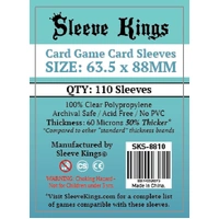 Sleeve Kings Board Game Sleeves Card Game (63.5mm x 88mm) (110 Sleeves Per Pack)