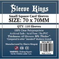 Sleeve Kings Board Game Sleeves Small Square (70mm x 70mm) (110 Sleeves Per Pack)