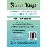 Sleeve Kings Board Game Sleeves "Blood Bowl Compatible" (78mm x 113mm) (110 Sleeves Per Pack)