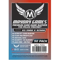 Mayday - Premium Custom Police Precinct Game Sleeves (pack of 50) (63.5 X 92 MM)