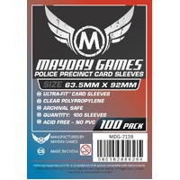 Mayday - Custom Police Precinct Game Sleeves (pack of 100) (63.5 X 92 MM)