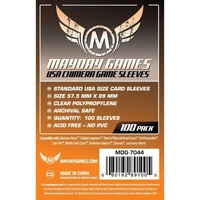 Mayday -  USA Chimera Game Sleeves (Pack of 100) - 57.5 MM X 89 MM (Orange)