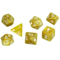 Power Rangers RPG Dice Set - Yellow (Set of 7)