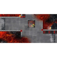 GamerMats: Fire Planet - XL Wargame Mat - 36" x 72