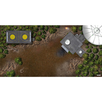 GamerMats: Forest Bunker - XL Wargame Mat - 36" x 72