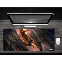 GamerMats: Black Crystal Dragon - Deskmat