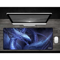 GamerMats: Blue Crystal Dragon - Deskmat