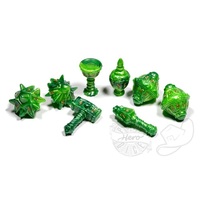 PolyHero Dice - Cleric 8 Dice Set Verdant Viridian