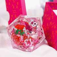 Sirius Dice - Valentine's Rose Large D20