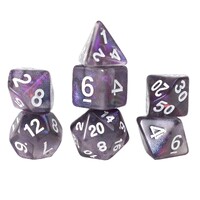 Sirius Dice - Treasure Series - Amethyst Dice Set 7