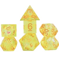 Sirius Dice - Sharp Yellow Fairy Dice Set 7