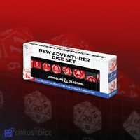 Sirius Dice - D&D New Adventurer Dice Set - Red Dice