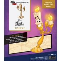 Incredibuilds Disney Beauty and the Beast Lumiere 3D Wood Model and Book