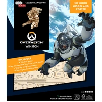 Incredibuilds Overwatch Winston 3D Wood Model and Poster