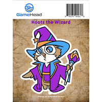 GamerMats: Hoots the Wizard - Sticker