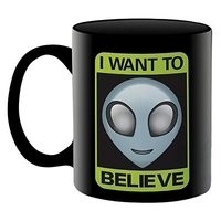 Aliens I Want to Believe Coffee Mug