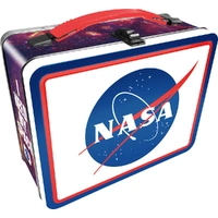 Tin Carry All Fun Lunch Box NASA Logo Large Generation 2