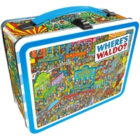 Tin Carry All Fun Lunch Box Wheres Waldo