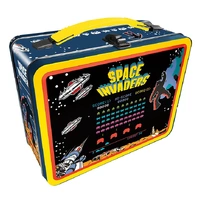 Tin Carry All Fun Lunch Box Space Invaders