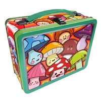 Tin Carry All Fun Lunch Box Mushroom