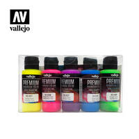 Vallejo - Premium Colour - Fluo 5 Colour Set