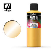 Vallejo - Premium Colour - Pearl & Metallics Metallic Yellow Medium 200ml