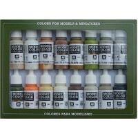 Vallejo Model Colour - Earth Tones 16 Colour Set Old Formulation