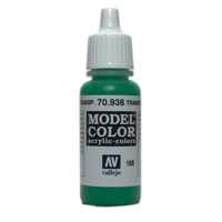 Vallejo Model Colour - Transparent Green 17 ml Old Formulation