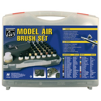 Vallejo - Model Air - 29 Basic colours set +Airbrush Plastic Case