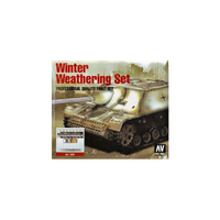 Vallejo Model Colour Winter Weathering Set + Instructions Box Set Old Formulation