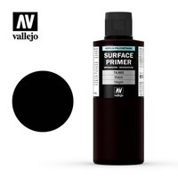 Vallejo - Surface Primer - Colour Black 200ml