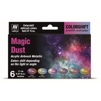 Vallejo - Eccentric - The Shifters Magic Dust (6 Colour Set) Acrylic Airbrush Paint