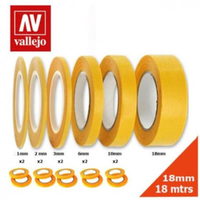 Vallejo - Hobby Tools - Precision Masking Tape 1mmx18m - Twin Pack