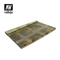 Vallejo - Scenics Bases 1/35 - 31x21 Cobblestone street with a drain Diorama Base