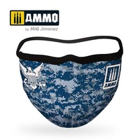 Ammo by MIG - Merchandise - Ammo Face Mask "Navy Blue Camo"