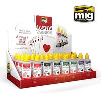 Ammo by MIG - Lucky Varnish Stand Display (Stand with Stock)