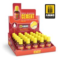 Ammo by MIG - Red Magma Cement Stand Display (Stand with Stock)