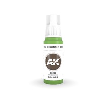 AK Interactive - 3 Gen Acrylics - Luminous Green INK 17ml