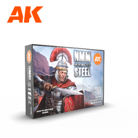 AK Interactive - 3 Gen Sets - Non Metallic Metal - Steel