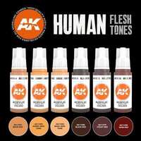 AK Interactive - 3 Gen Sets - Human Flesh Tones