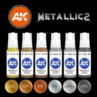 AK Interactive - 3 Gen Sets - Metallics