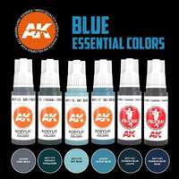 AK Interactive - 3 Gen Sets - Blue Essential Colors