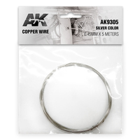 Ak Interactive - Accessories - Copper Wire 0.45mm X 5 Meters Silver Color