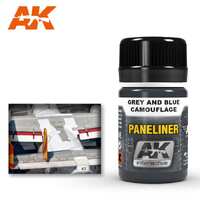 AK Interactive - Weathering Products - Paneliner for Grey and Blue Camouflage 35ml