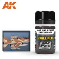 AK Interactive - Weathering Products - Paneliner for Sand and Desert Camouflage 35ml