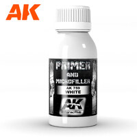 AK Interactive - Metallics - White Primer And Microfiller 100 ml